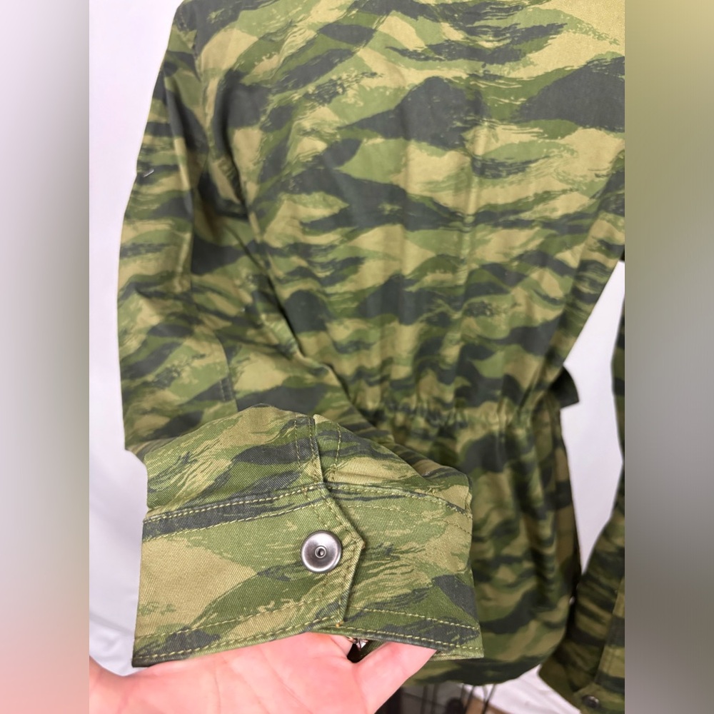 NWT Goodthreads Camo Drawstring Utility Military Jacket Coat Medium - Picture 7 of 12